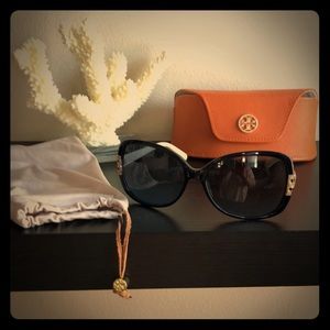 Tory Burch butterfly shaped sunglasses